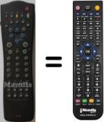 Télécommande équivalente Philips SBC-RP520
