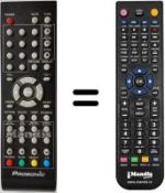 Télécommande équivalente Denver TFD2620