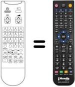 Mando a distancia equivalente Daewoo 2075ST