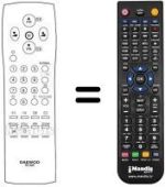 Mando a distancia equivalente Daewoo 48B3822D05