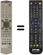 Télécommande équivalente Daewoo DDT14H9
