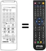 Télécommande équivalente RC44