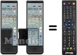 Télécommande équivalente RC-832 (I)