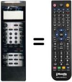 Replacement remote control Orion VH2491HS