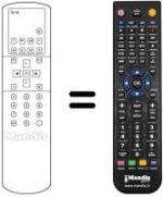 Mando a distancia equivalente RC-0467 / 18
