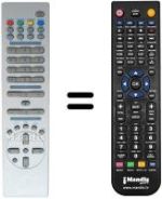 Télécommande équivalente RC1072