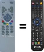 Replacement remote control Thomson 29DM4001
