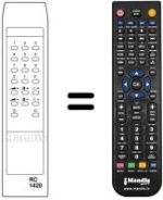 Télécommande équivalente RC1420