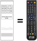 Mando a distancia equivalente RC2200