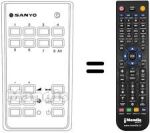 Télécommande équivalente Hitachi RC222