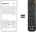 Télécommande équivalente Hitachi RC228