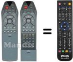Télécommande équivalente Seleco SV1000