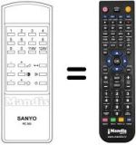 Télécommande équivalente Hitachi RC302