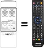 Mando a distancia equivalente RC304