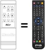 Télécommande équivalente Hitachi RC37