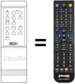 Télécommande équivalente RC51