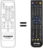 Télécommande équivalente RC5104N