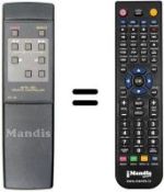 Mando a distancia equivalente RC58