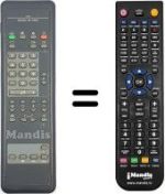 Télécommande équivalente Philips RC5905