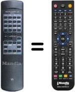 Replacement remote control RC61A