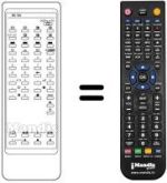 Télécommande équivalente RC733