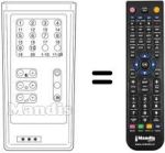 Télécommande équivalente RCIV20FACH