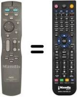 Replacement remote control Nec PDP50 MP3