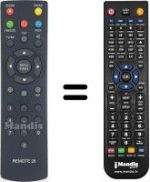 Télécommande équivalente Philips REMOTE 26