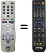 Mando a distancia equivalente JVC RM-C1502