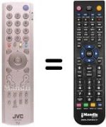 Mando a distancia equivalente JVC PD35D30