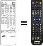 Mando a distancia equivalente JVC RM-C707