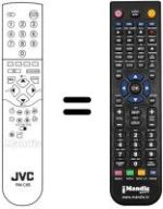Mando a distancia equivalente JVC AV25BT5