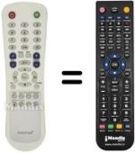Mando a distancia equivalente Amstrad T2010