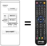 Mando a distancia equivalente Sharp RRMCG0199GESA