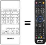 Replacement remote control RRMCG0320CESA