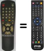 Télécommande équivalente Samsung CX6844W