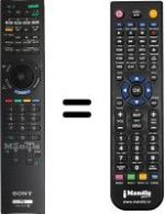 Mando a distancia equivalente Sony KDL-55NX815