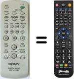 Télécommande équivalente Sony HCD-EC50