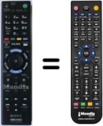 Mando a distancia equivalente Sony KDL-32EX425