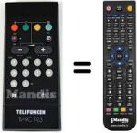 Mando a distancia equivalente Telefunken MP142S