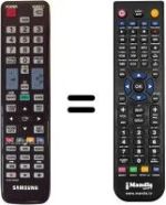 Télécommande équivalente Samsung UE40D5700RS/XZG