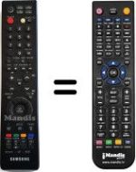 Télécommande équivalente Samsung LE32N7