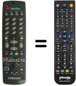 Mando a distancia equivalente Samsung AA59-00007B