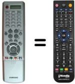 Mando a distancia equivalente Samsung LE40R86WDX/XEC