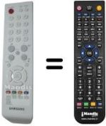 Mando a distancia equivalente Samsung BN59-00589A