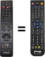 Télécommande équivalente Samsung LE37M86BCX/FID