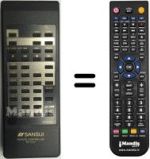 Mando a distancia equivalente Sansui RS-1520