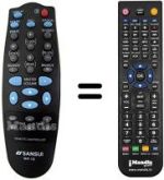 Mando a distancia equivalente Telefunken TSP200