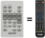 Télécommande équivalente Sanyo SUP8930