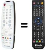 Mando a distancia equivalente Samsung TM-95